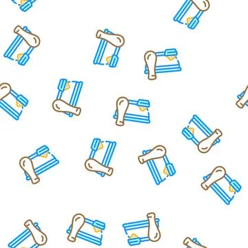 Mortar for grinding spices vector seamless pattern Stock Illustration
