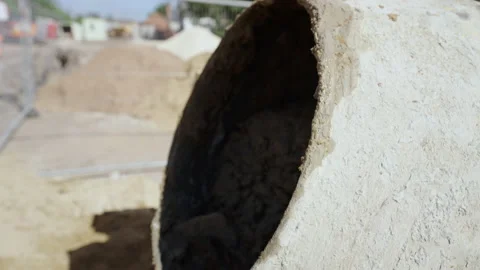 Mortar Mixing Side View 스톡 동영상 239761406