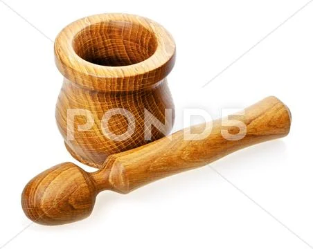 Mortar with pestle Stock Photos