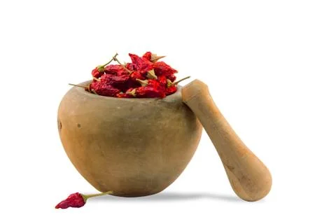 Mortar with pestle Stock Photos
