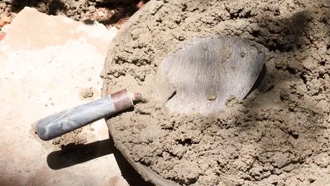 Mortar-trowel-construction Stock Footage 75673125
