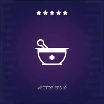 Mortar vector icon Stock Illustration