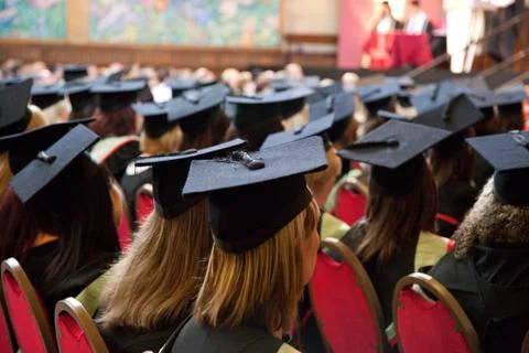 Mortarboard in a hall Stock Photos