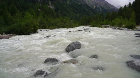 Morteratsch river Stock Footage 205292621