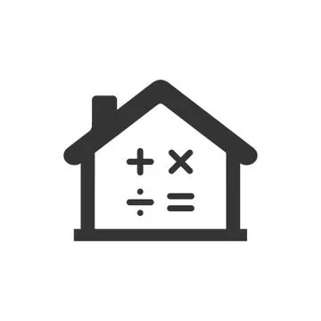 Mortgage Calculation Icon Illustrazione stock