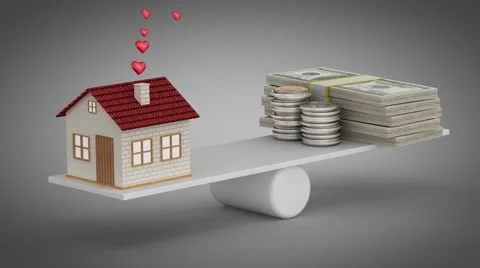 Mortgage concept, loopable, alpha channel Stock Footage 42542504