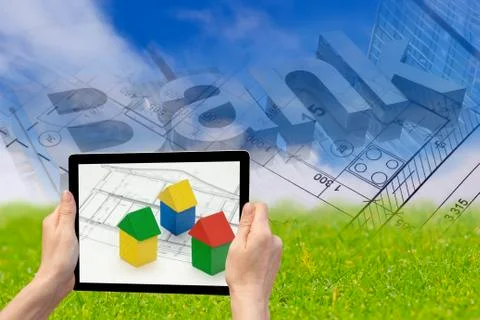 The mortgage concept Stock Photos