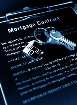 Mortgage contract Foto stock
