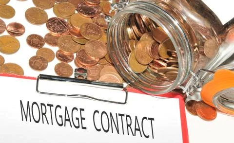 Mortgage contract Stock Photos