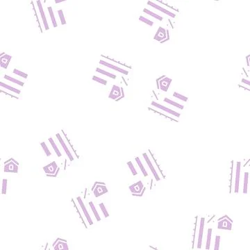 Mortgage decrease in interest payments glyph seamless pattern Stock Illustration