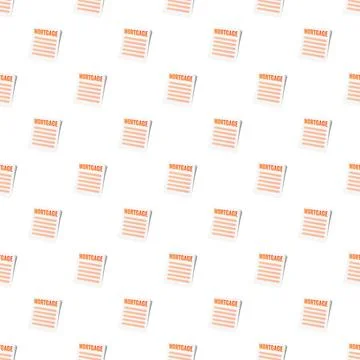Mortgage documents creating a seamless pattern Illustrazione stock