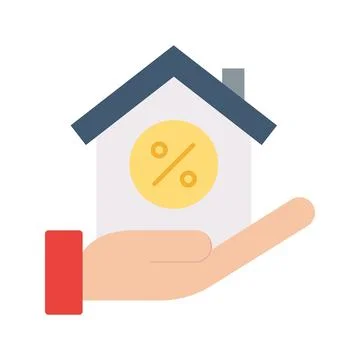 Mortgage icon vector image. Illustrazione stock