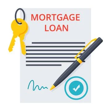 Mortgage loan Concept Stock Illustration