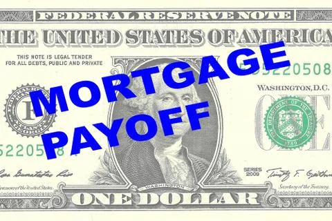 Mortgage Payoff concept Stock Illustration