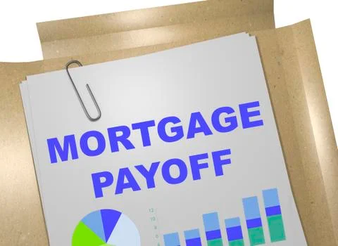 Mortgage Payoff concept Stock Illustration