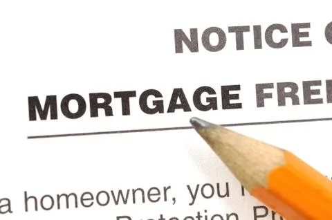 Mortgage plan Foto stock