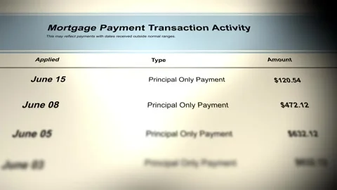 Mortgage Principal Paying in a Lender Database Vídeos de archivo 337598507