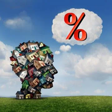 Mortgage Rate Plan 스톡 일러스트