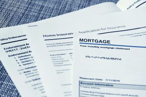 Mortgage Statement Stock Photos