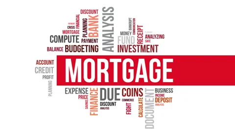 Mortgage. Two different angels. Alpha matte. Vídeo Stock 52929786