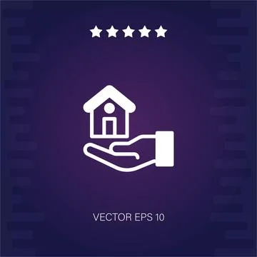 Mortgage vector icon Stock Illustration