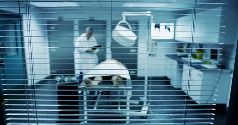 A mortician is making notes Stock Footage 66348828