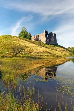Morton Castle Stock Photos