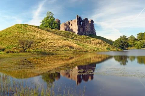 Morton Castle Stock Photos