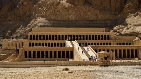 Mortuary Temple of Hatshepsut hyperlapse Stock Footage 105917204