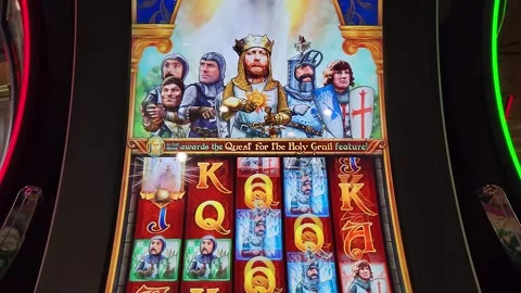 Morty Python and the Holy Grail Killer Bunny Slot Machine Casino Game 動画素材 245021794