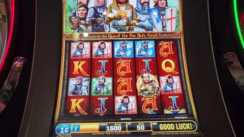 Morty Python and the Holy Grail Killer Bunny Slot Machine Casino Game 動画素材 245021816