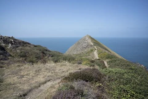 Morwenstow Higher Sharpnose point Foto stock