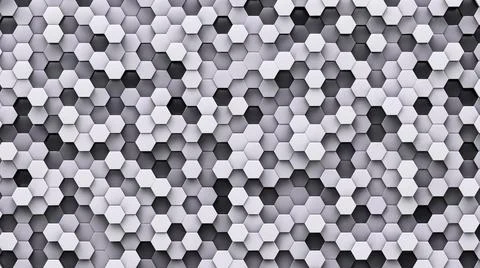 Mosaic abstract background. Grayscale cells. Stock Illustration