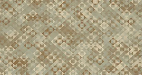 Mosaic abstract background pattern of geometric shapes brown beige orange ret Stock Illustration