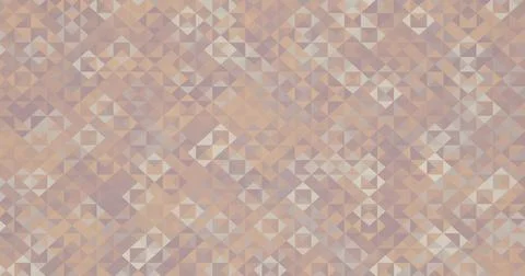 Mosaic abstract background pattern of geometric shapes brown purple orange re Stock Illustration