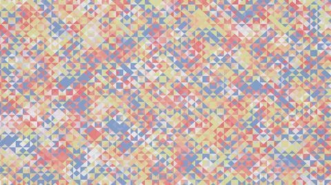 Mosaic abstract background pattern of geometric shapes blue red Stock Illustration