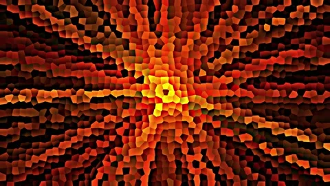 Mosaic abstract bouncing around Stock Footage 154668199