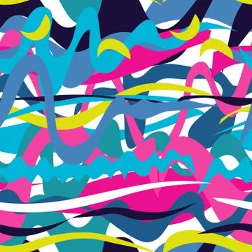 Mosaic abstract wave background Stock Illustration