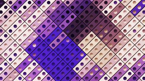 Mosaic in abstraction. Motion. A constructor consisting of small figures that Stock Illustration