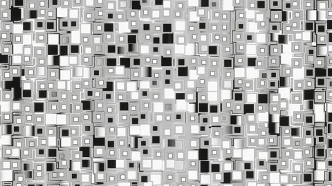 Mosaic animated black white loop lines in motion. Graphic background of geometri Stock-Footage 248271535