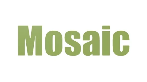 Mosaic Animated Word Cloud On White Background 库存影片 103659757