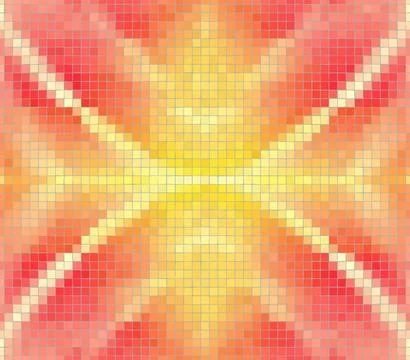 Mosaic art abstract pattern Stock Illustration
