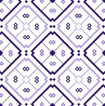 Mosaic background with seamless pattern in lilac Stock Illustration
