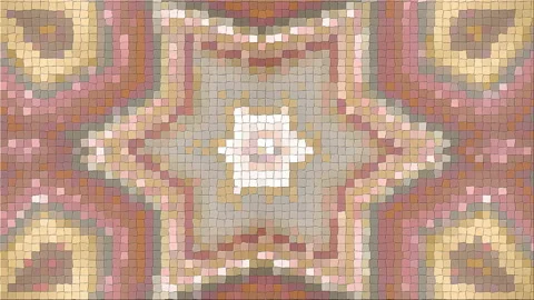 Mosaic based on abstract angle Stock Footage 92156334