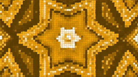 Mosaic based on abstract angle Stock Footage 92157658