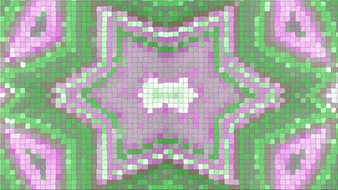 Mosaic based on abstract angle Stock Footage 92158225