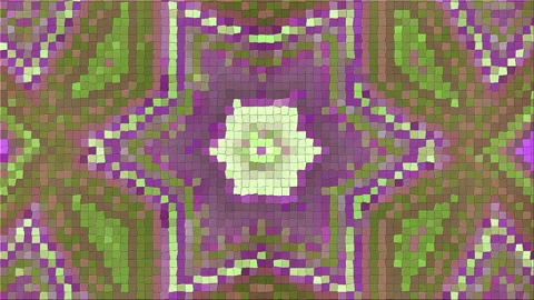 Mosaic based on abstract angle Stock Footage 92160034