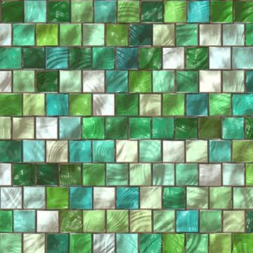 Mosaic in the bathroom Stock Illustration