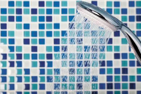 Mosaic in the bathroom Foto stock