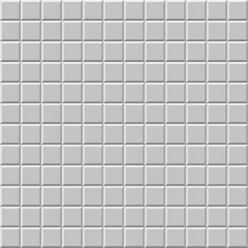Mosaic of beveled tiles. Basic colorless tileable pattern background. Stock Illustration